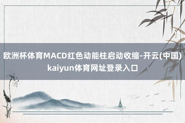 欧洲杯体育MACD红色动能柱启动收缩-开云(中国)kaiyun体育网址登录入口