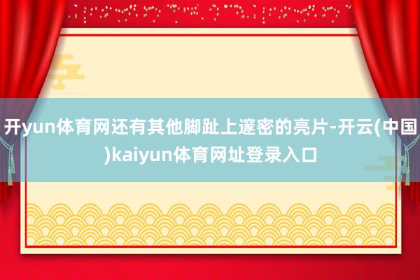 开yun体育网还有其他脚趾上邃密的亮片-开云(中国)kaiyun体育网址登录入口